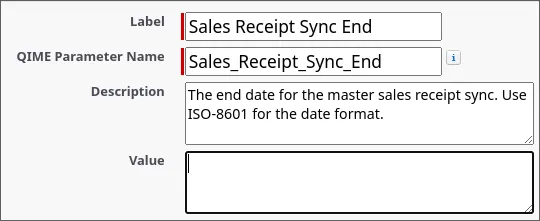 Sales Receipt Sync End